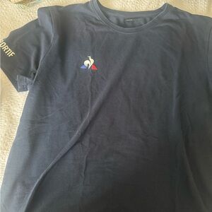 Le Coq Sportif Dark Blue Tee with Logo